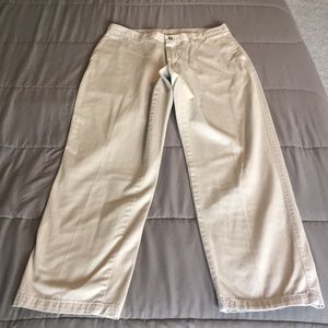 Men’s dress pants, cream/beige colored, 33 x 32